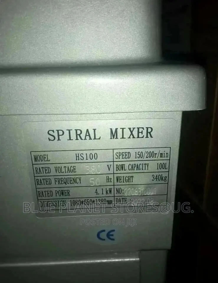 Bakery 100litres Spiral Dough Stand Mixer || 4.1 Kw || HS100
