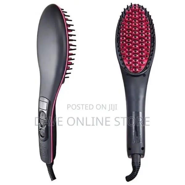 Simply Straight LCD Ceramic Hair Straightener Brush