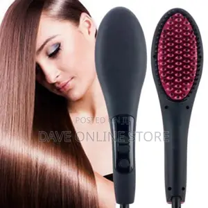 Simply Straight LCD Ceramic Hair Straightener Brush