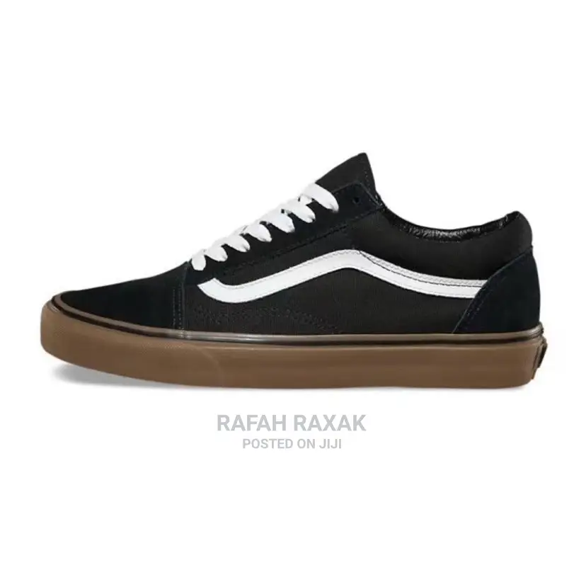 Original Black/Brown Vans Off the Wall Sneakers