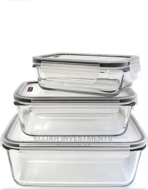 Strong Glass Food Storage Containers (3pcs)
