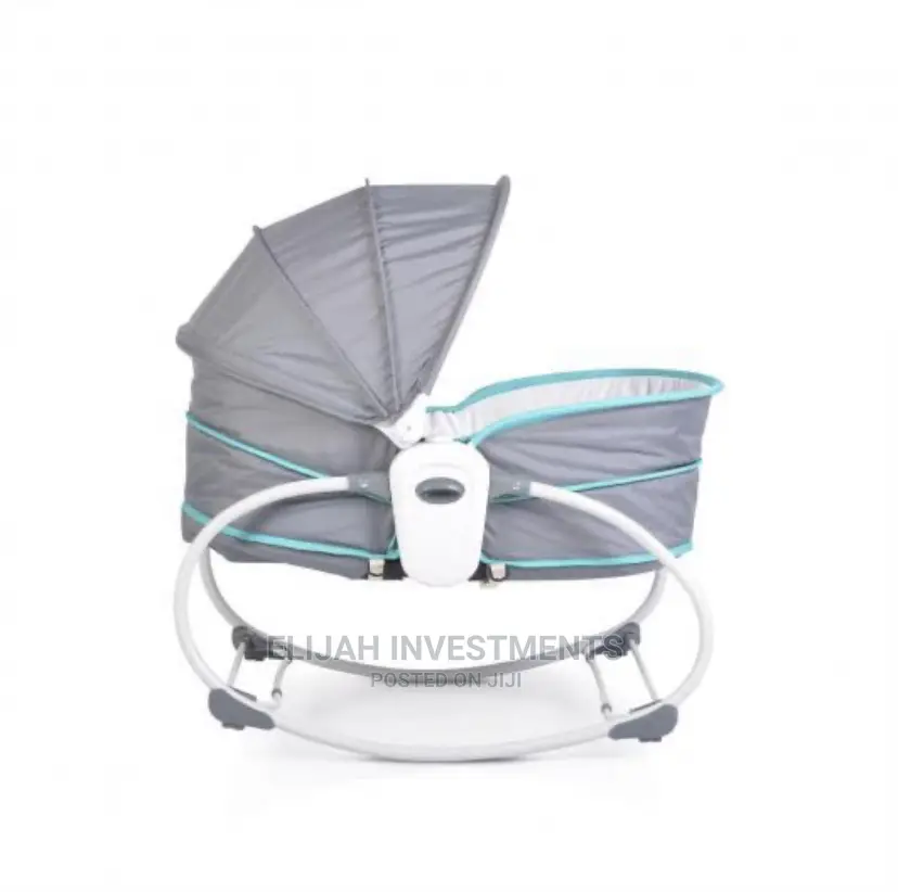 All 5 in 1 Baby Crib and Rocker (Musical)