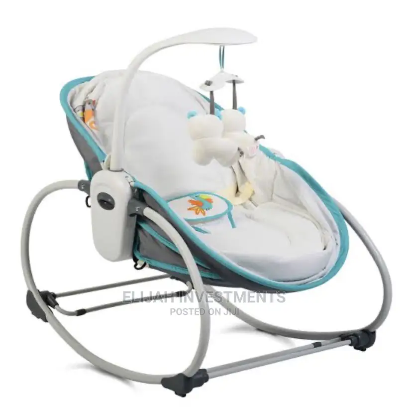 All 5 in 1 Baby Crib and Rocker (Musical)
