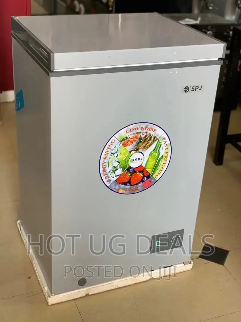 130l Spj Deep Chest Freezer _ Silver