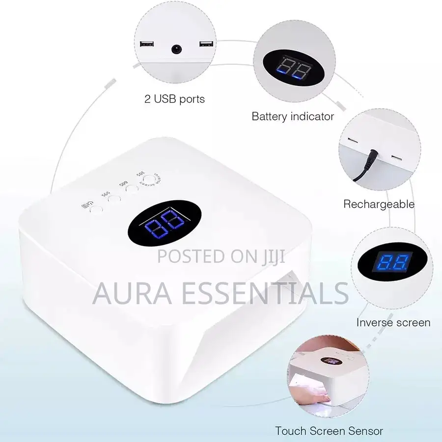 Rechargeable Cordless Uv/Led Nail Lamp