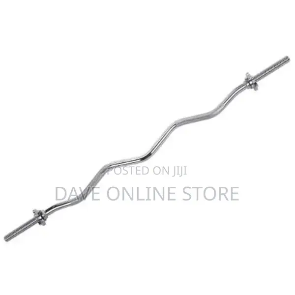 Zig Zag Curve Barbell for Weight Plate