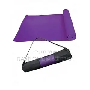 Yoga Mat With Carrier Purple