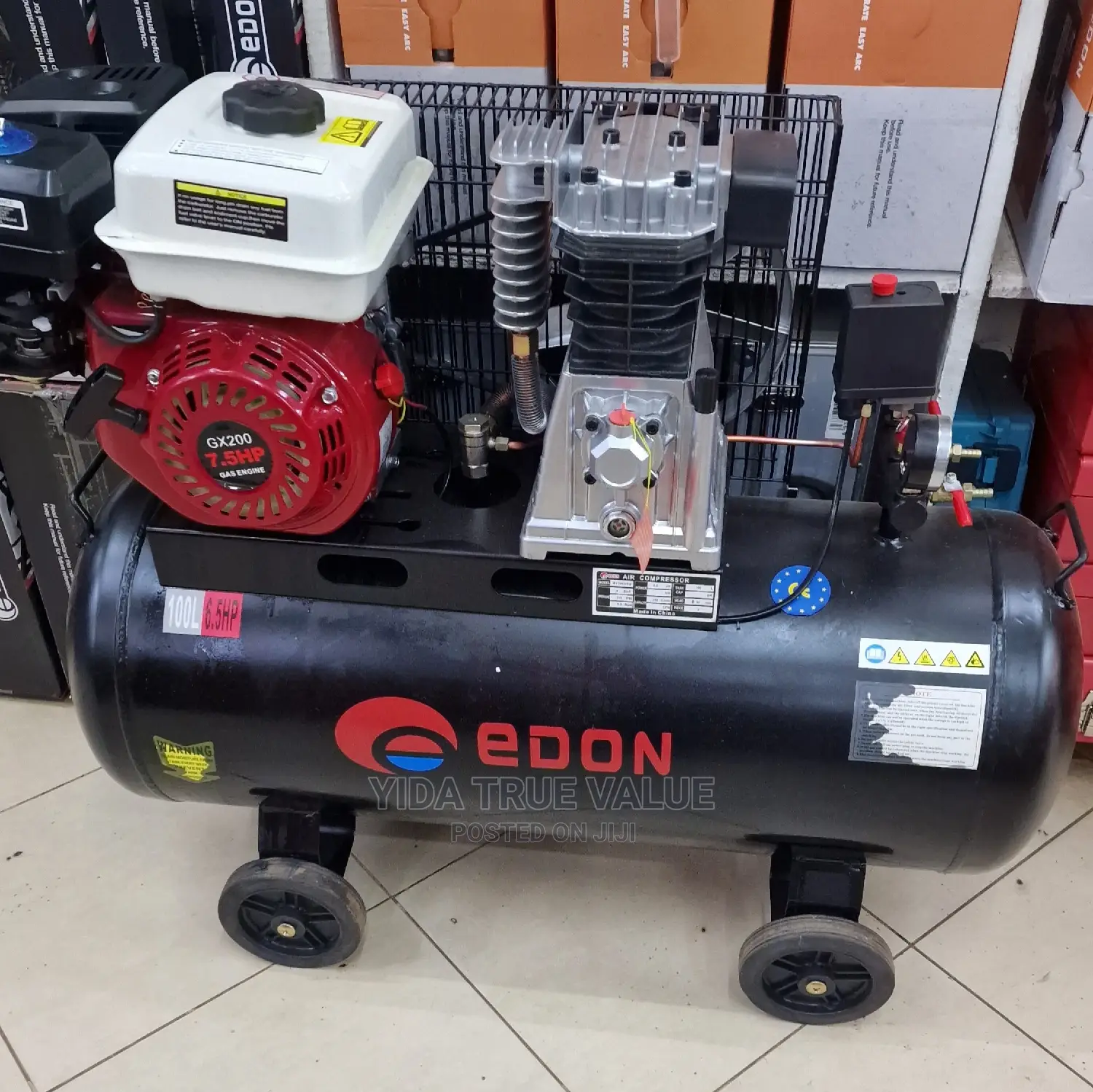 100 Litrea Air Compressor Edon Type Italian Model