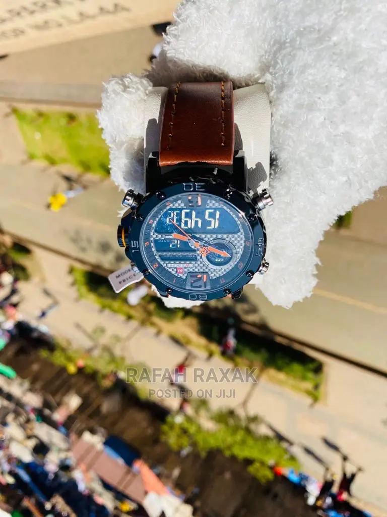 Original Brown Leather Naviforce Watch