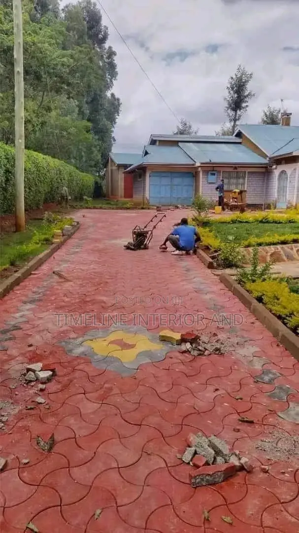 Coloured Pavers Installation
