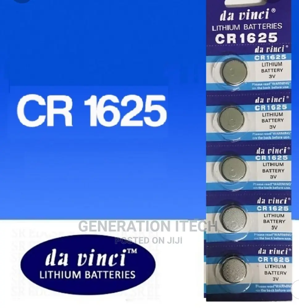 Cr 1625 Lithium Battery- A Pack of 5 Pieces