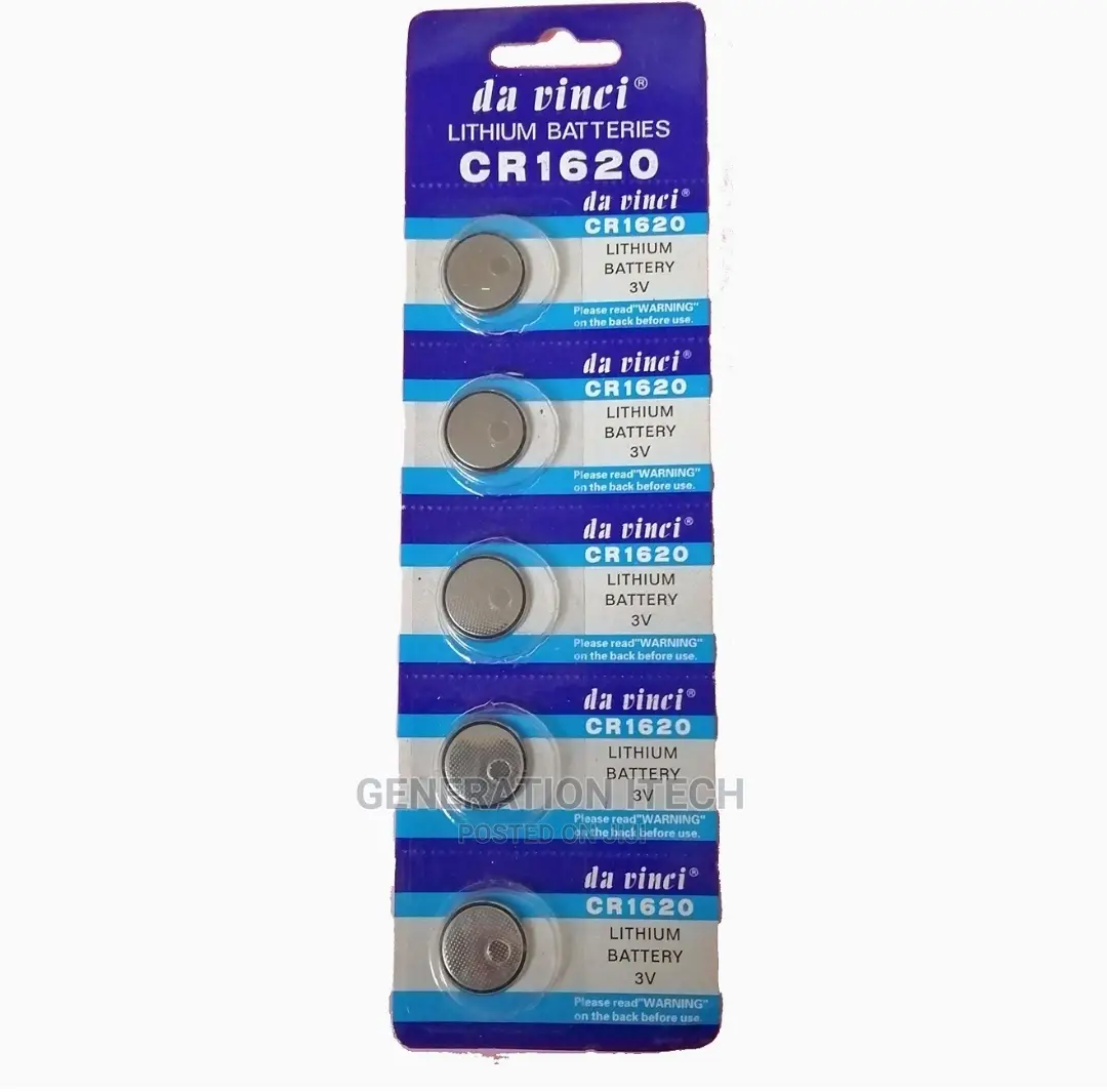 Cr 1620 Lithium Batteries - A Pack of 5 Pieces