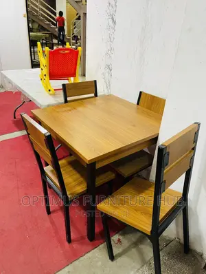 Wooden Dinning Set (Yellow Oak)