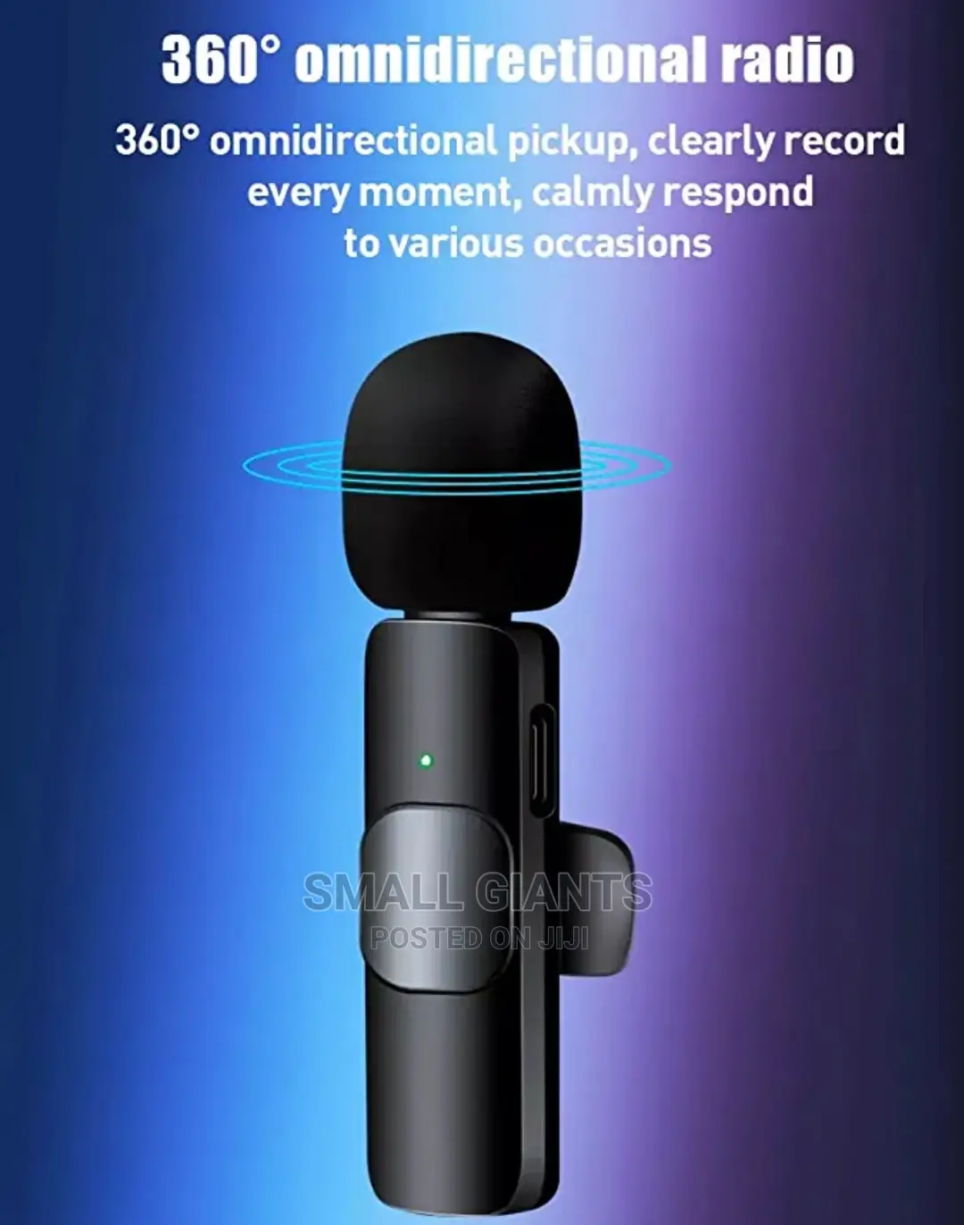 Wireless Collar Microphone for 3.5mm Aux Devices
