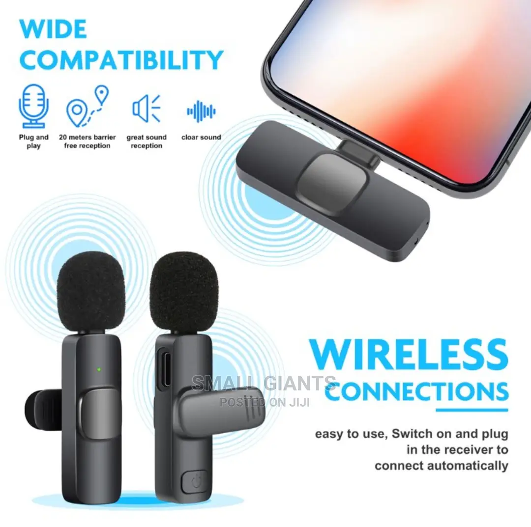 Dual Wireless Microphone For Live And Recording