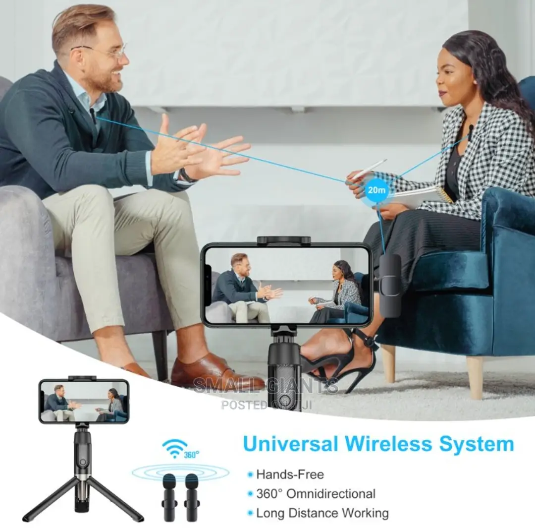 Dual Wireless Microphone For Live And Recording