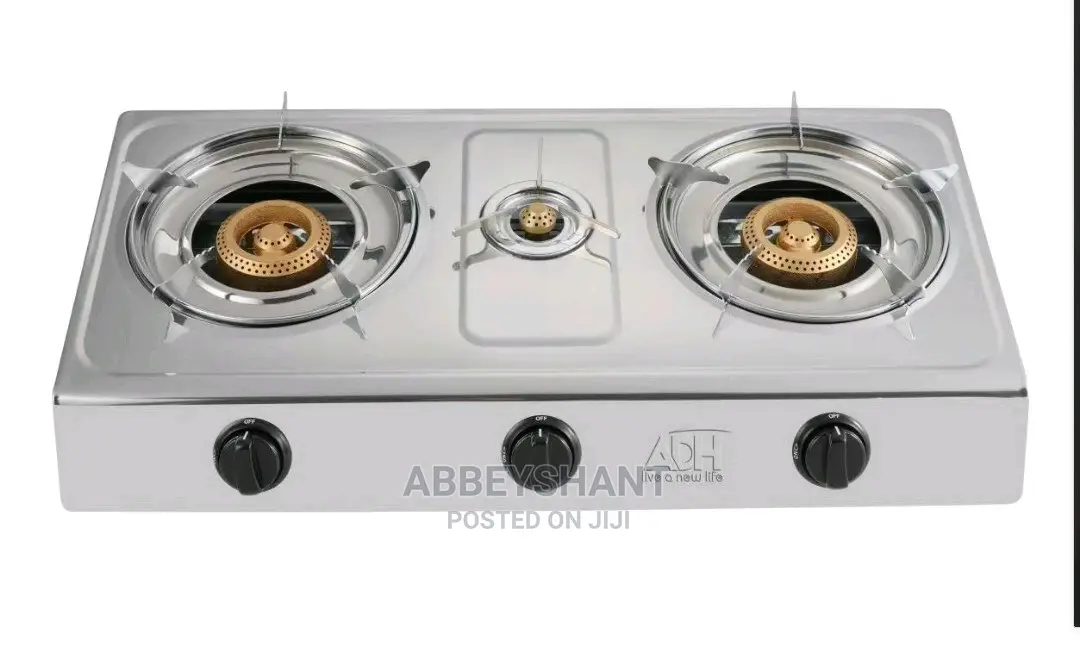 Gas Stove ADH Triple Burner Gas Stove – Silver