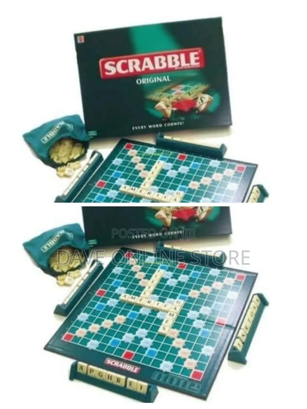 English Scrabble Board Game.