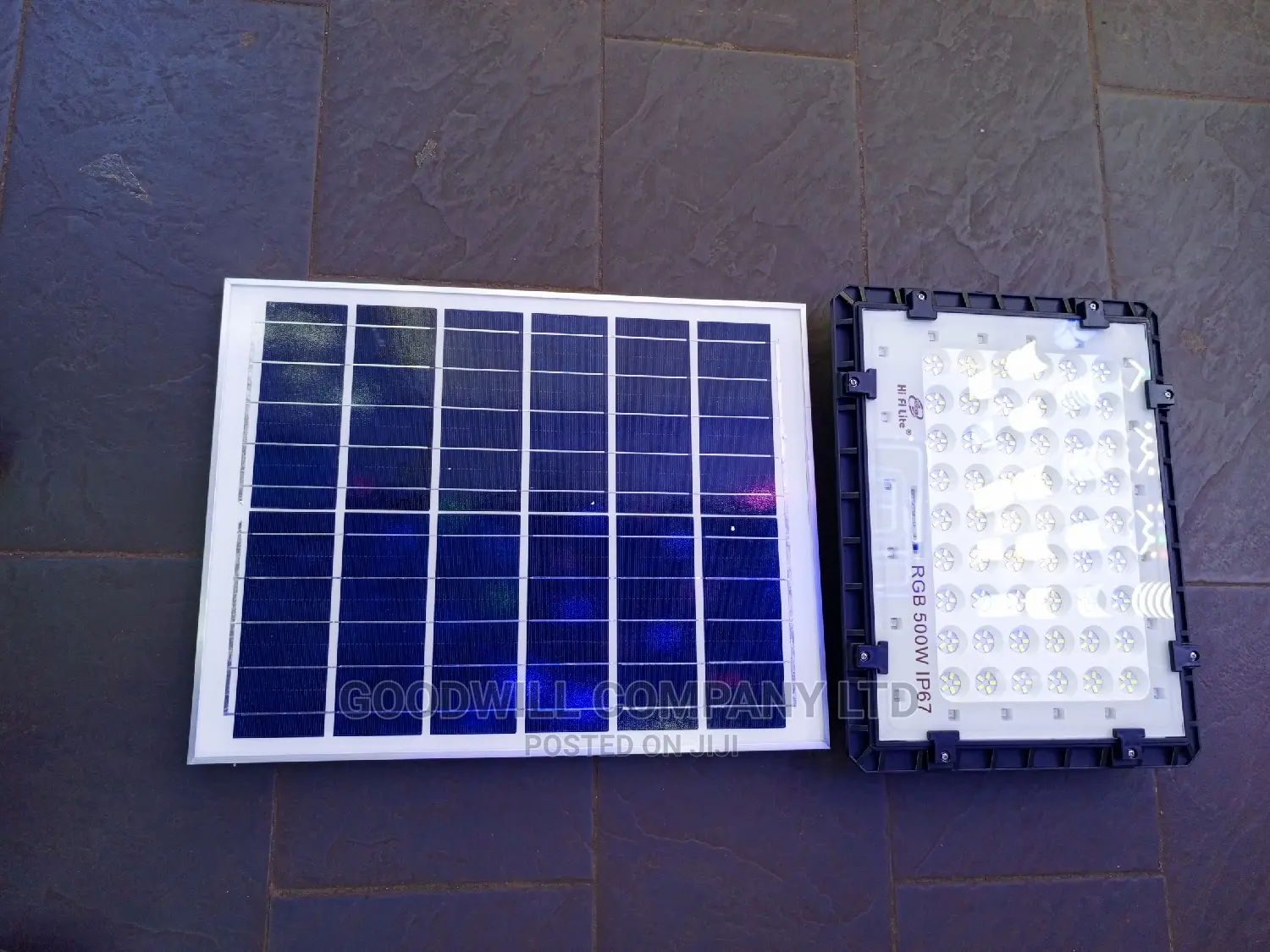 500w Solar Flood Light With Rgb