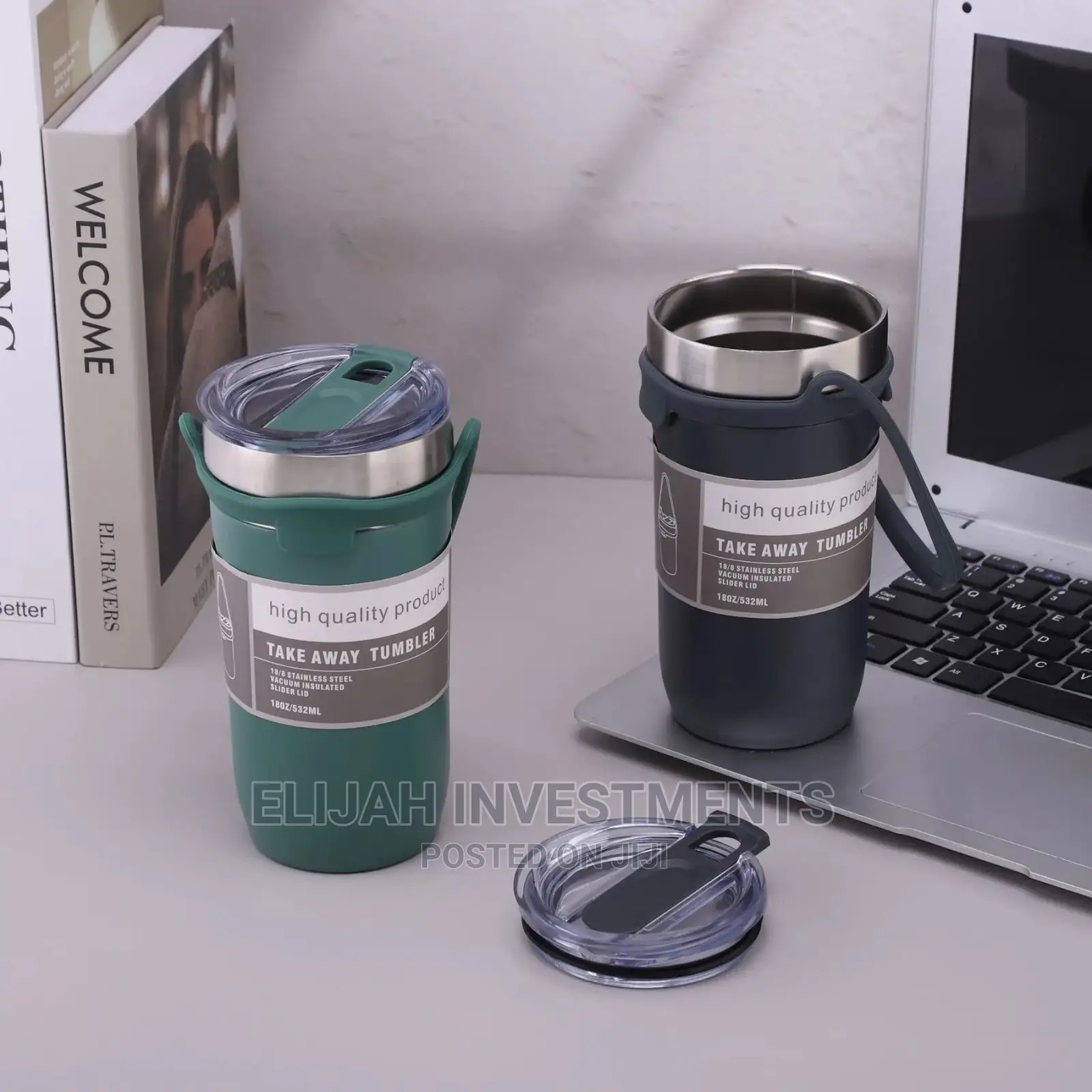 Silicone Portable Stainless Coffee Mug