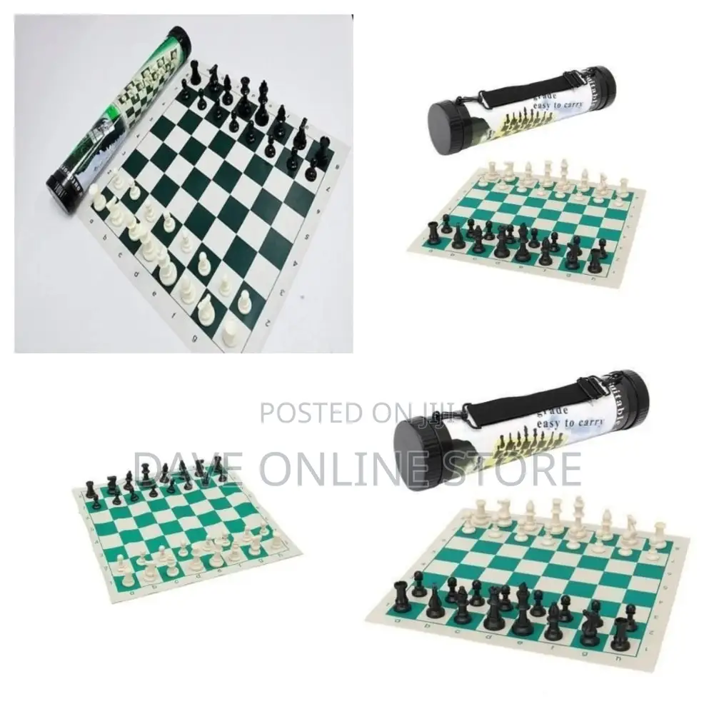 Portable Tournament Chess Game - Plastic Pieces