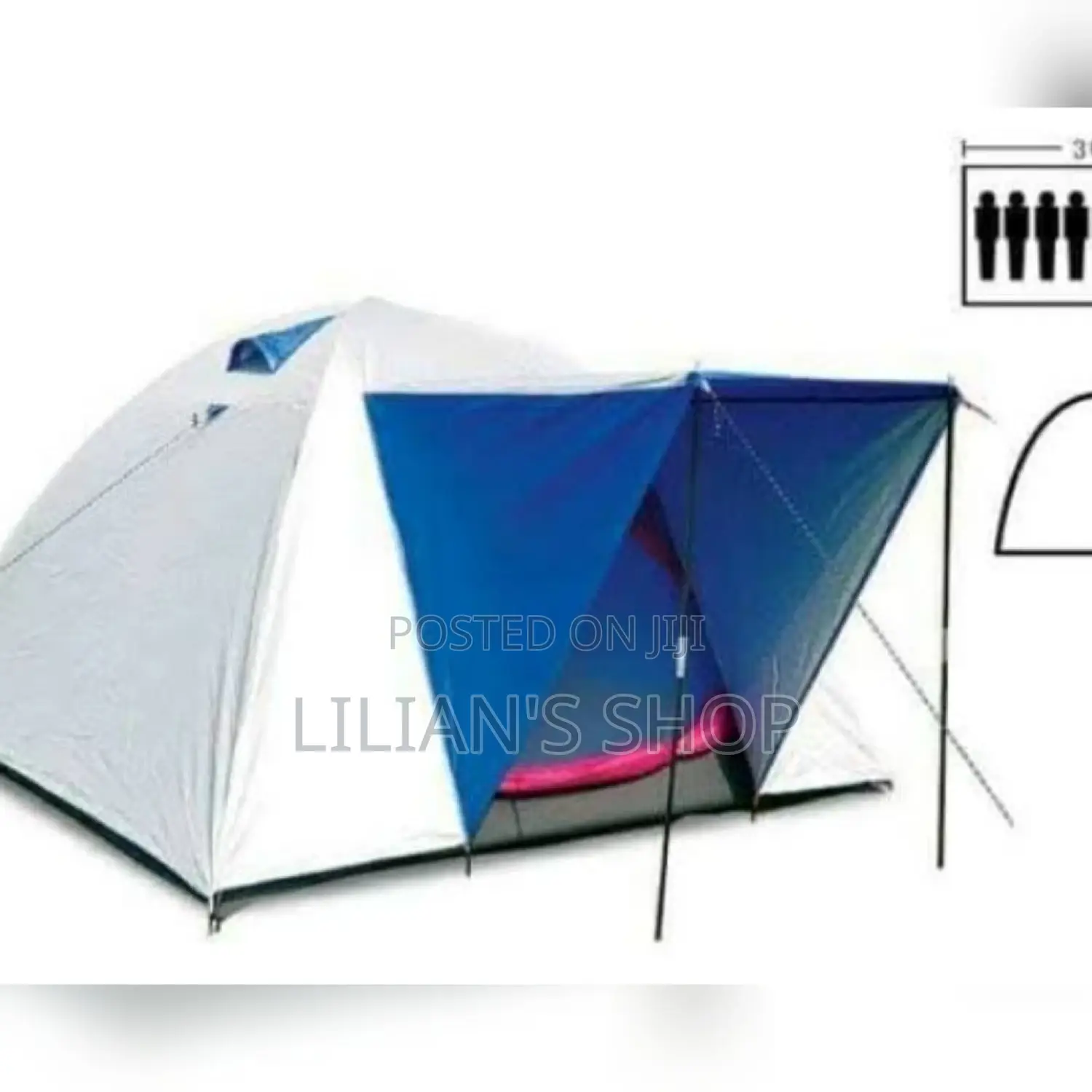 3-4 Person Durable Camping Tent