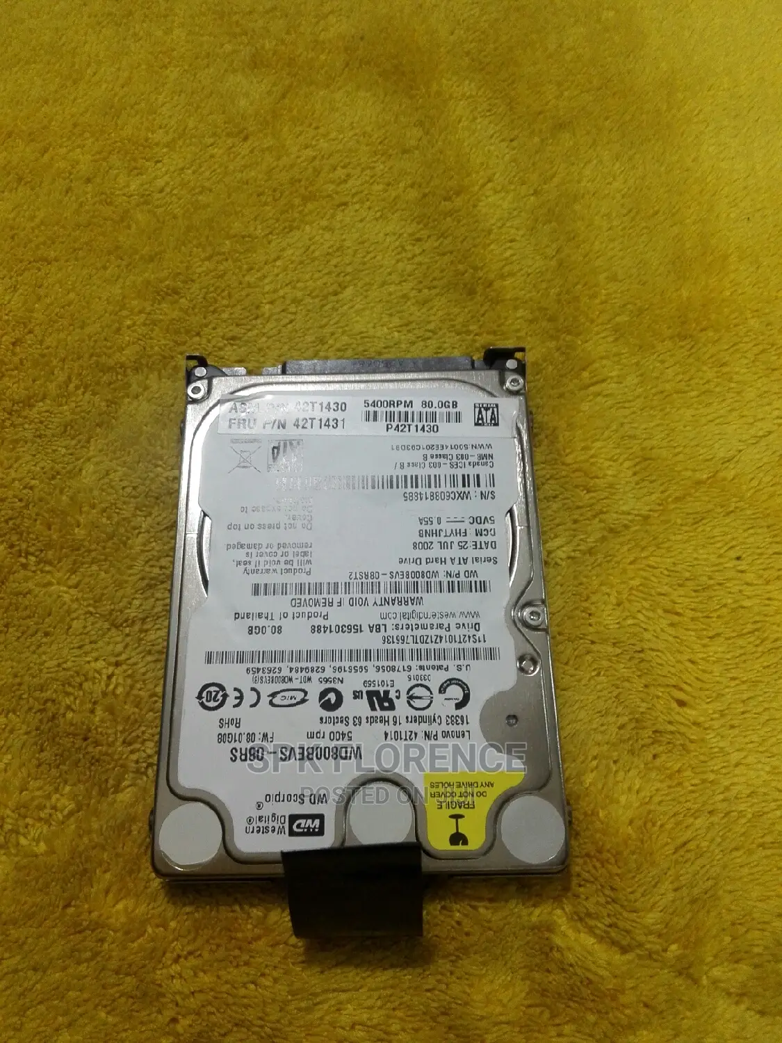 WD 80 Gb Hard Drive