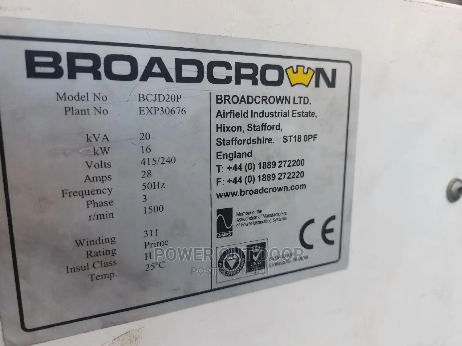 20 Kva John Dere DIESEL Generator