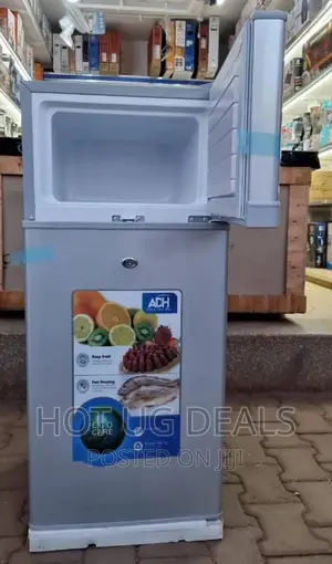 108L ADH Double Door Fridge - Silver