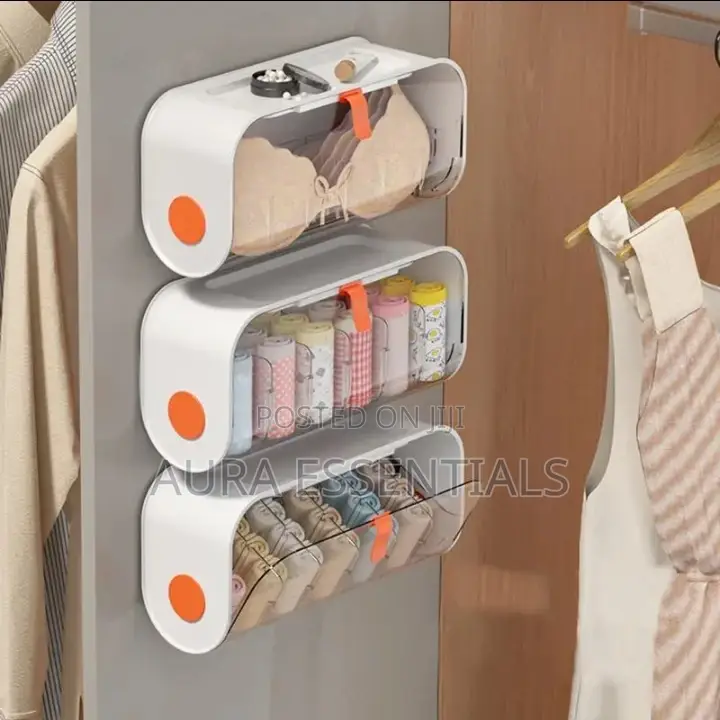 Wall Mounted Underwear Socks Storage Boxes