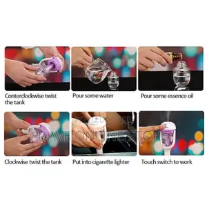 Car Vehicle Aromatherapy Humidifier Air Purifier Diffuser