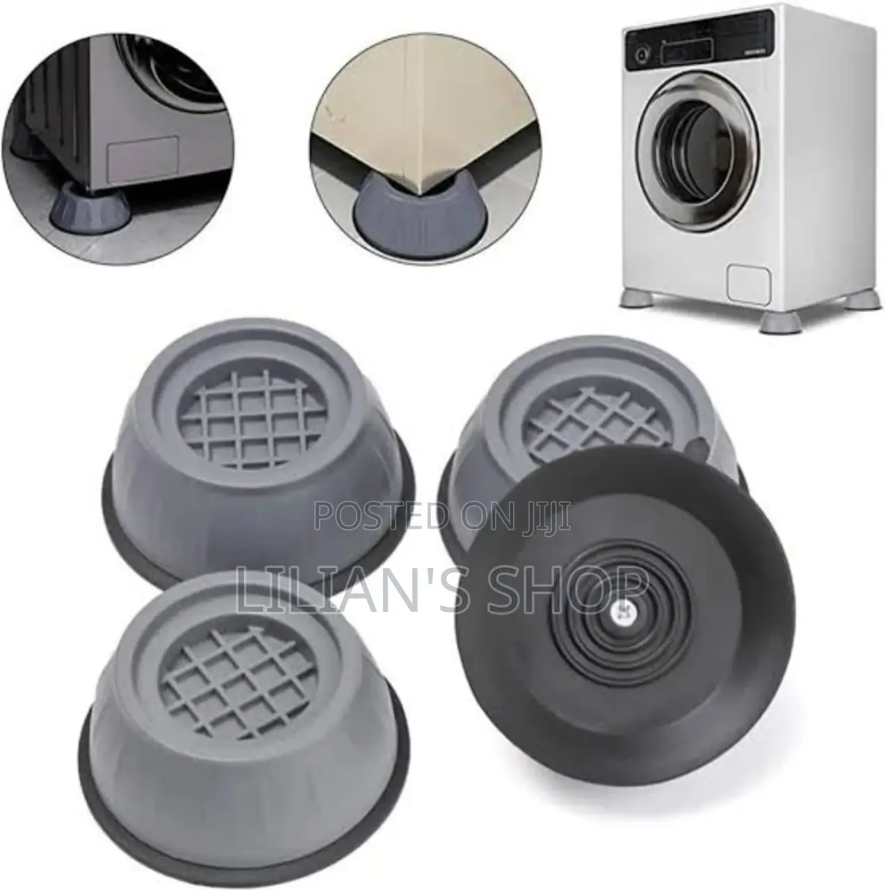Washing Machine Foot Pads- Anti Vibration Rubber 4pcs