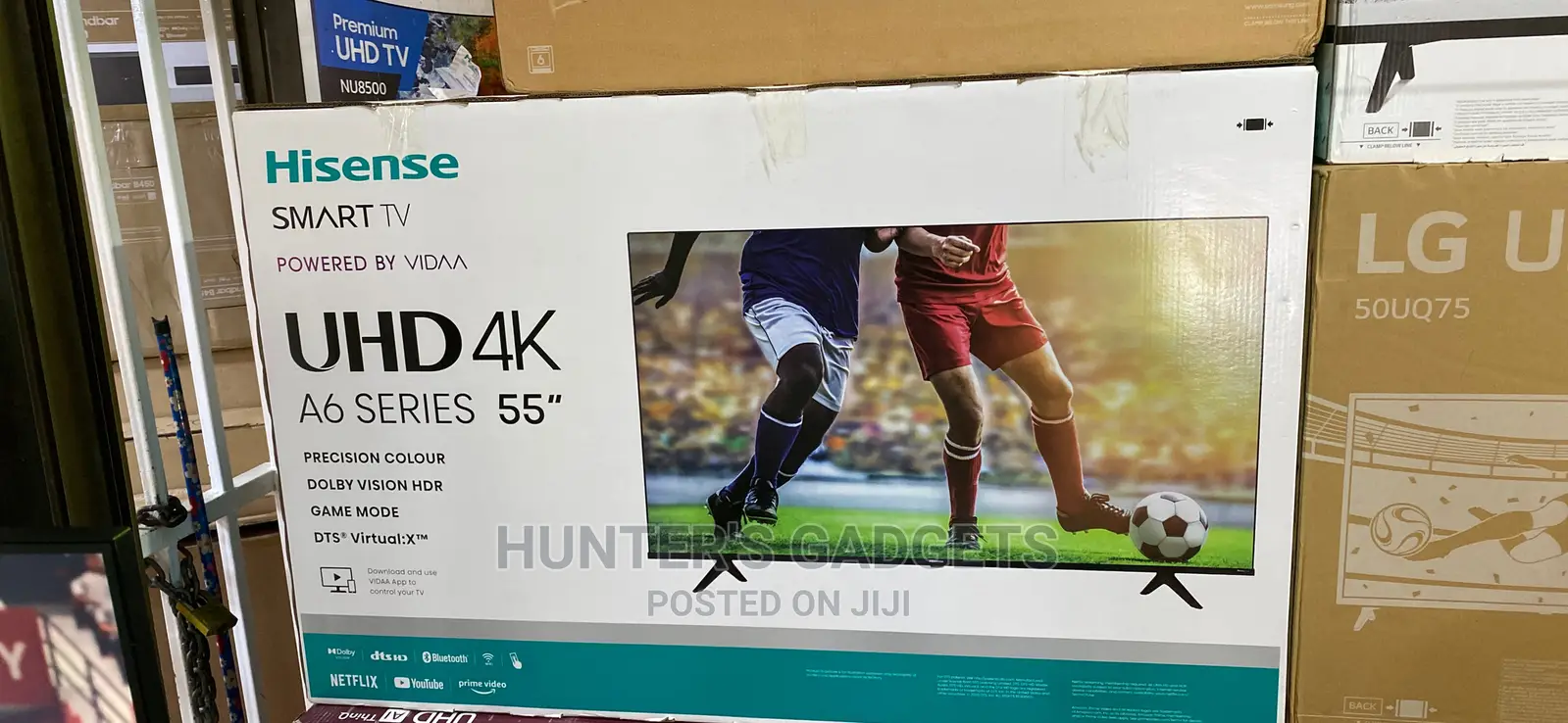 Hisense 55inch Smart Uhd Frameless Dolby Vision A6 Series