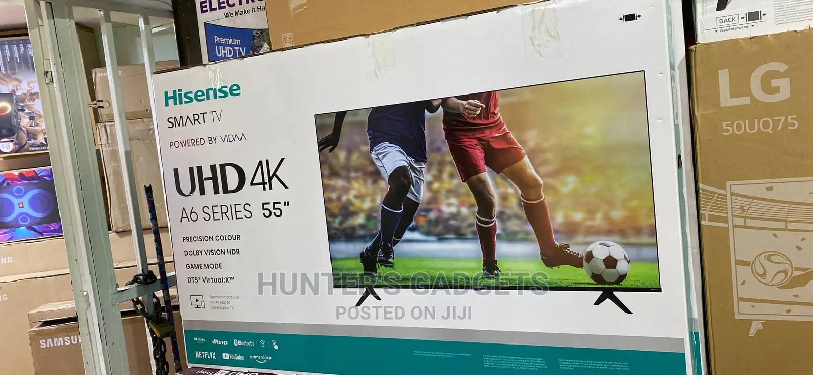 Hisense 55inch Smart Uhd Frameless Dolby Vision A6 Series