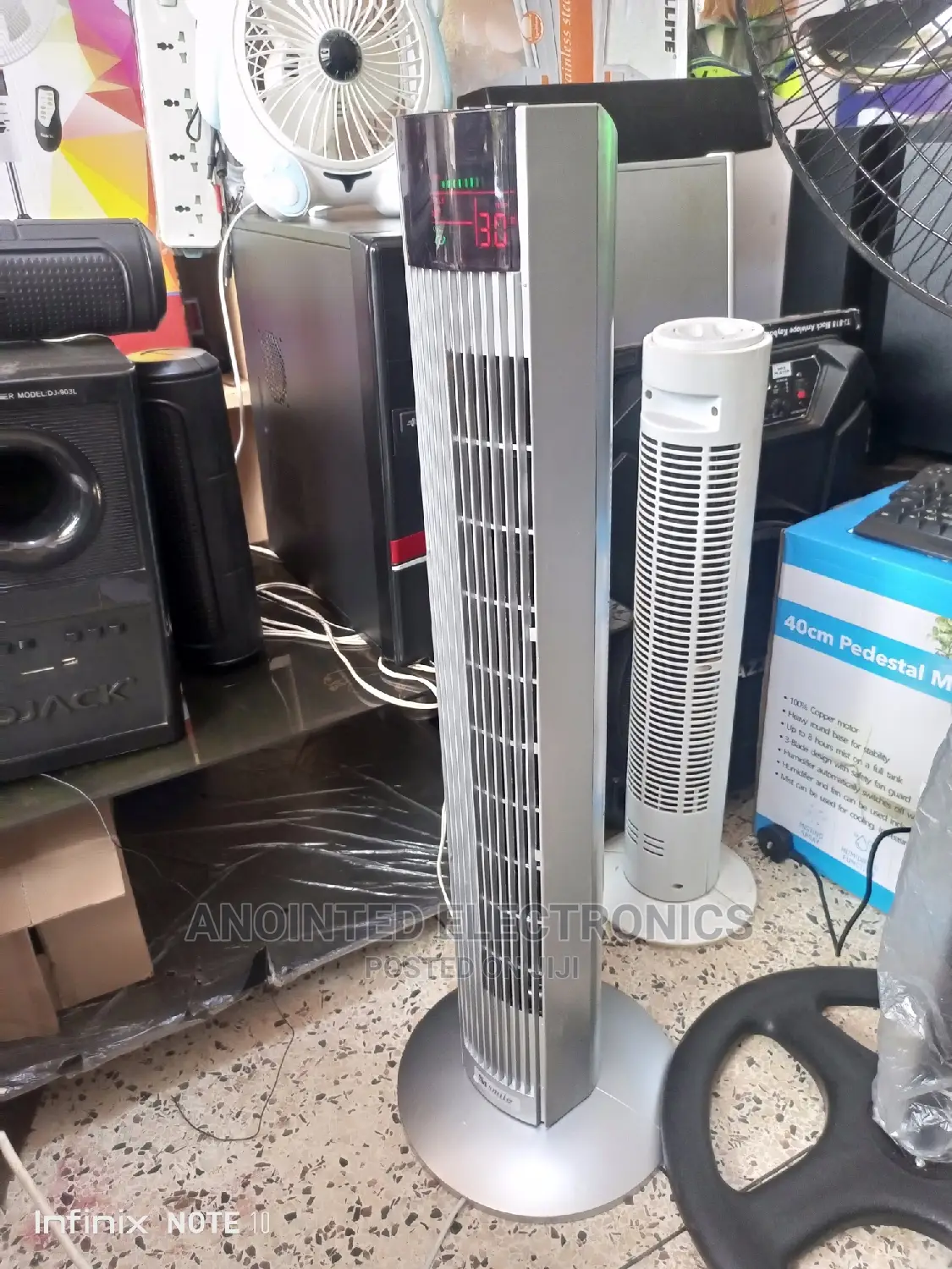 Tower Fan With a Remote