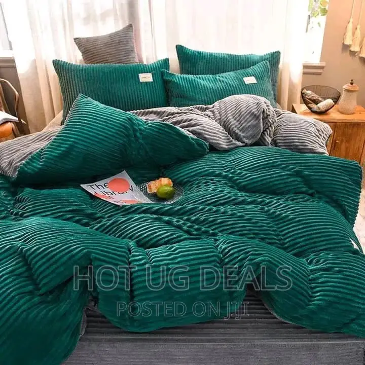 6x6 4pcs Coral Duvetwith 2 Pillowcasesand 1 Bedsheet