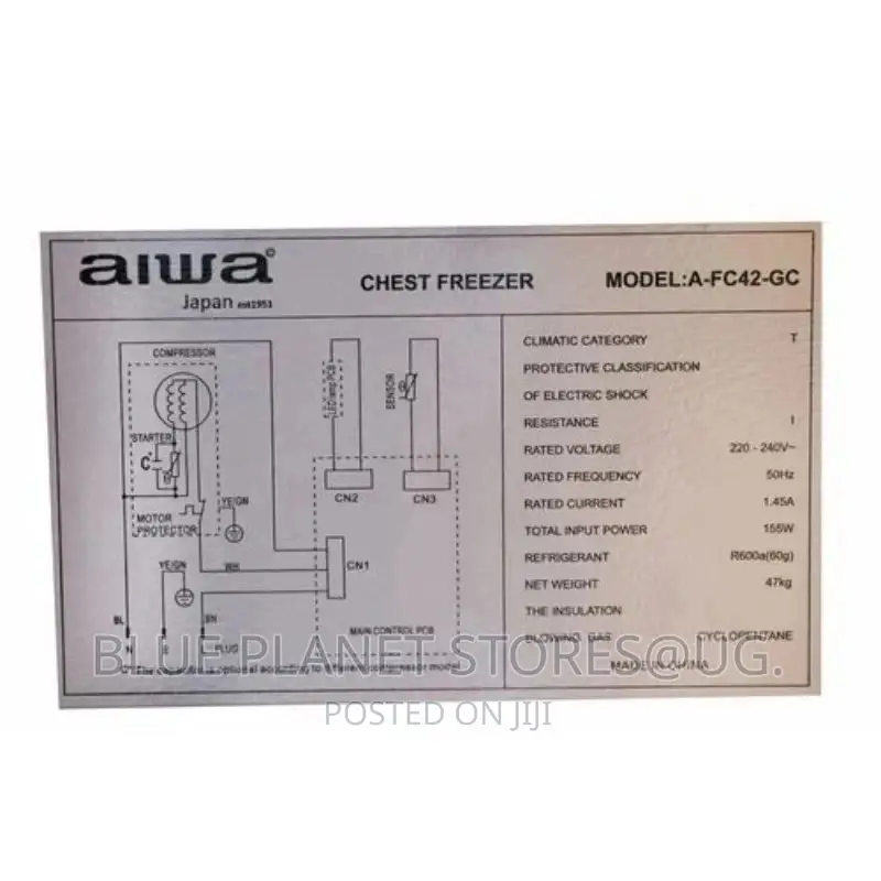 AIWA 420litres Chest/Deep Freezers || A-Fc42-Gc