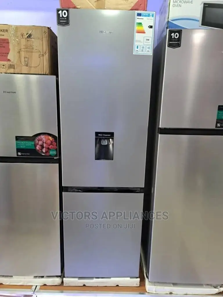 Hisense 341L Double Door Refrigerator With Water Dispenser