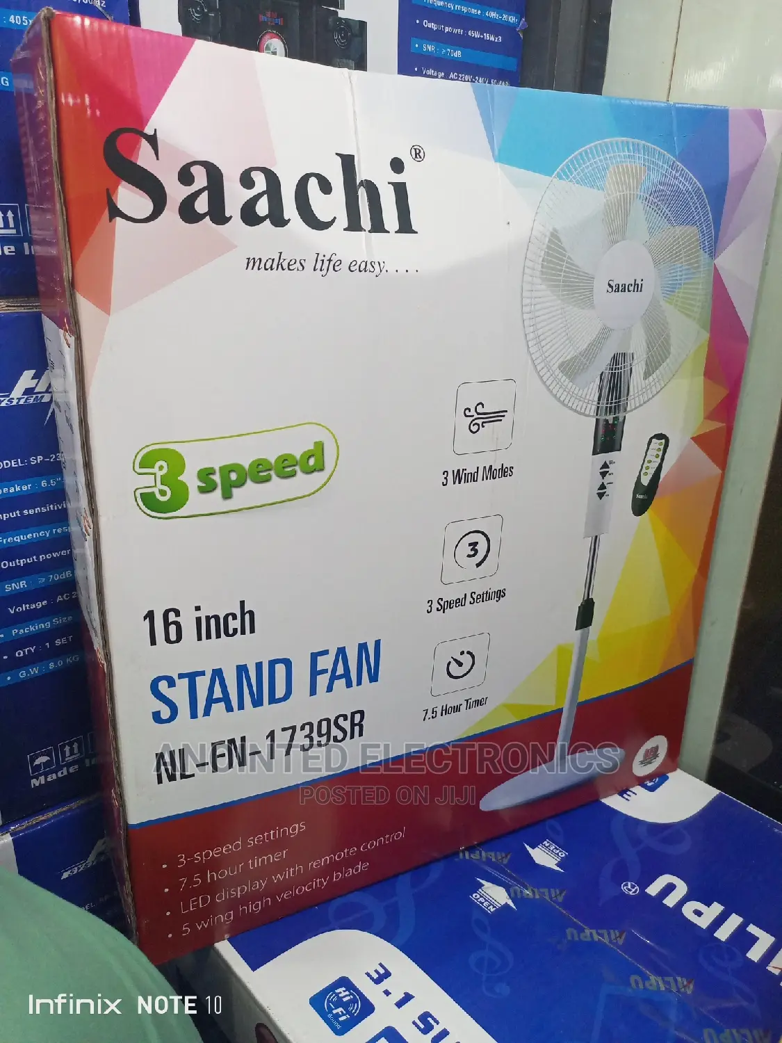 Remote Control Stand Fans