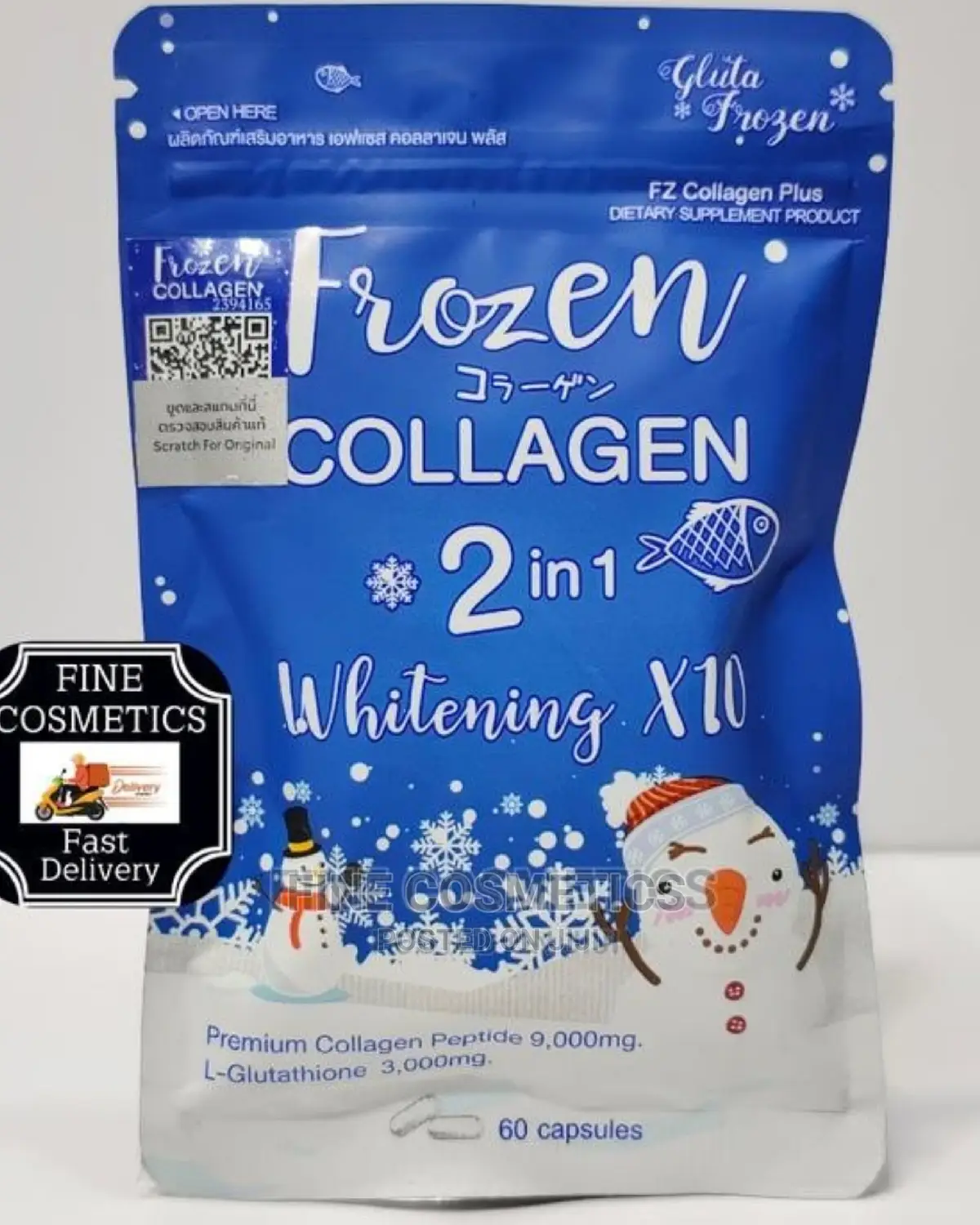 Frozen Skin Whitening Capsules With Acorbic Vitamin C Tablet
