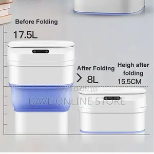 Smart Sensor Folding Trash Can Dustbin
