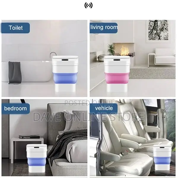 Smart Sensor Folding Trash Can Dustbin