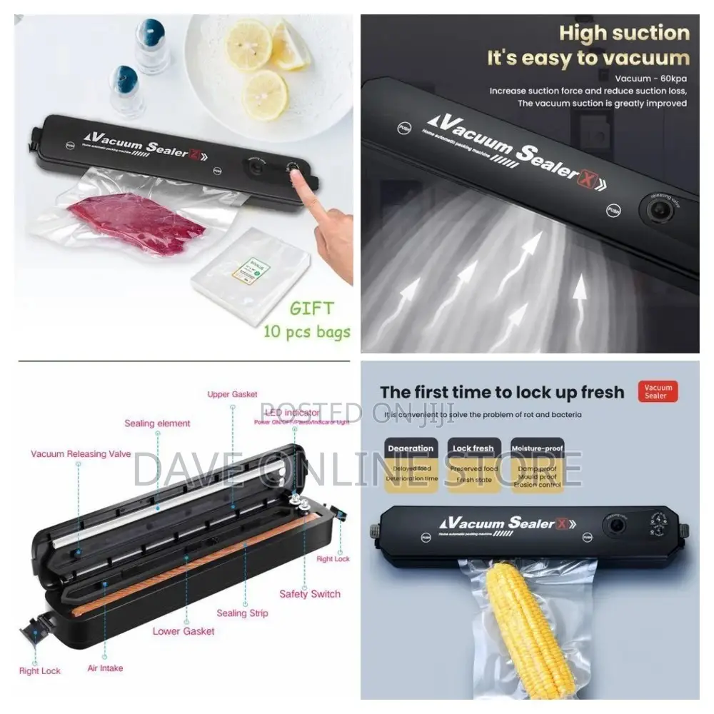Vacuum Sealing Machine Automatic Sealing System + 10 Bags
