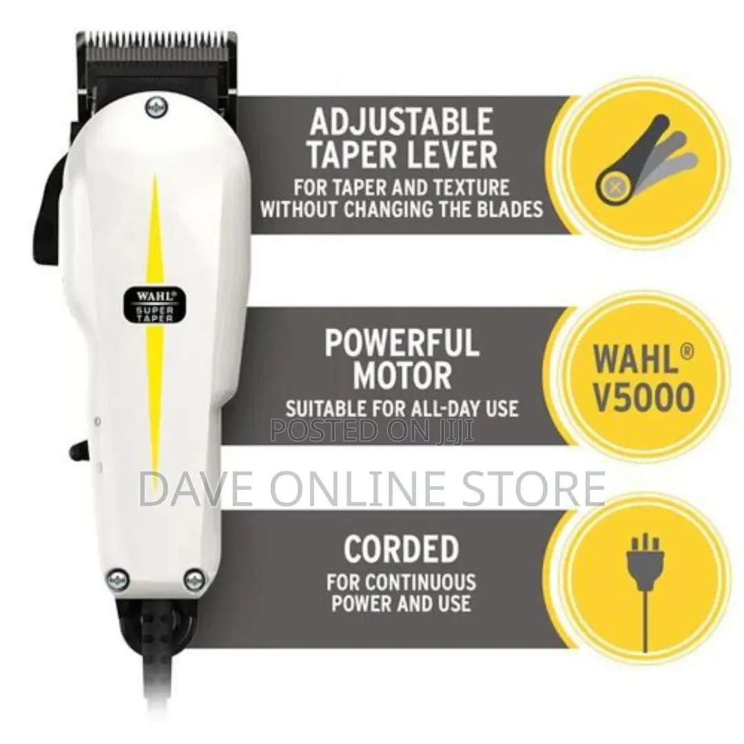 Wahl Super Taper Clipper Electric Shaver - White