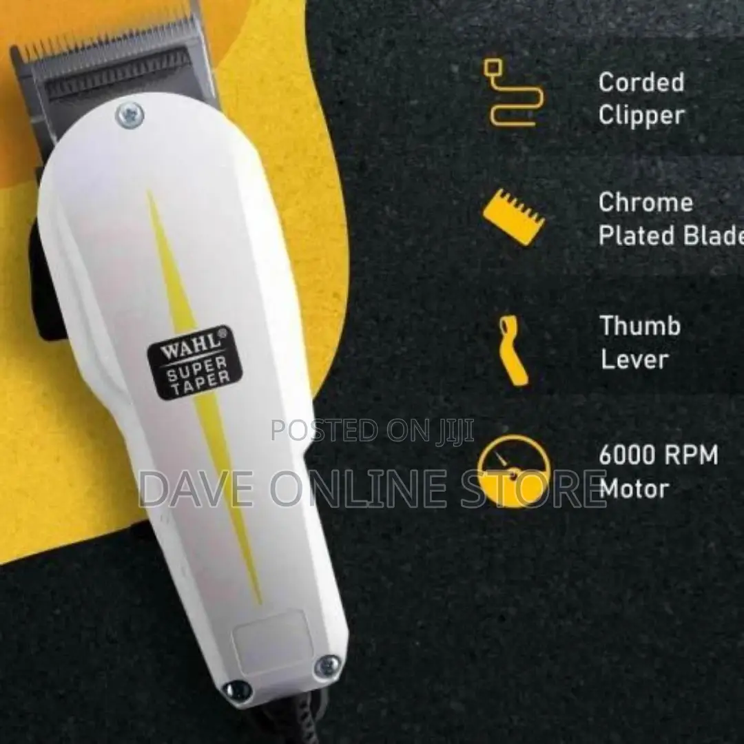 Wahl Super Taper Clipper Electric Shaver - White