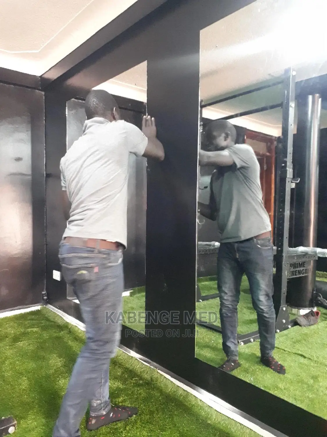 Gym Mirror Fixing