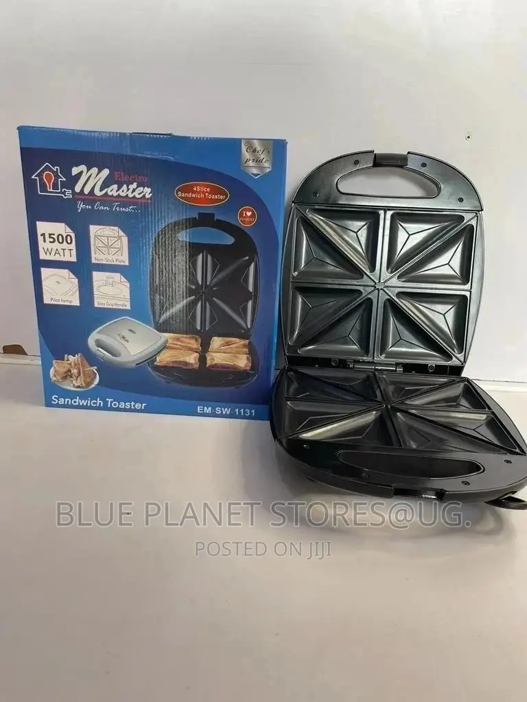 Electro Master 4 Slice Sandwich Toaster | 1500w | EM_SW_1131