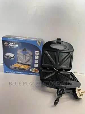 Electro Master 2 Slice Sandwich Toaster | 1000w | EM-SW-1125