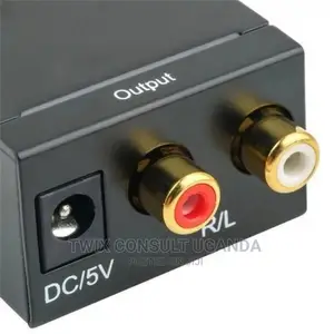 Digital Optical Toslink SPDIF Coax to Analog RCA Audio