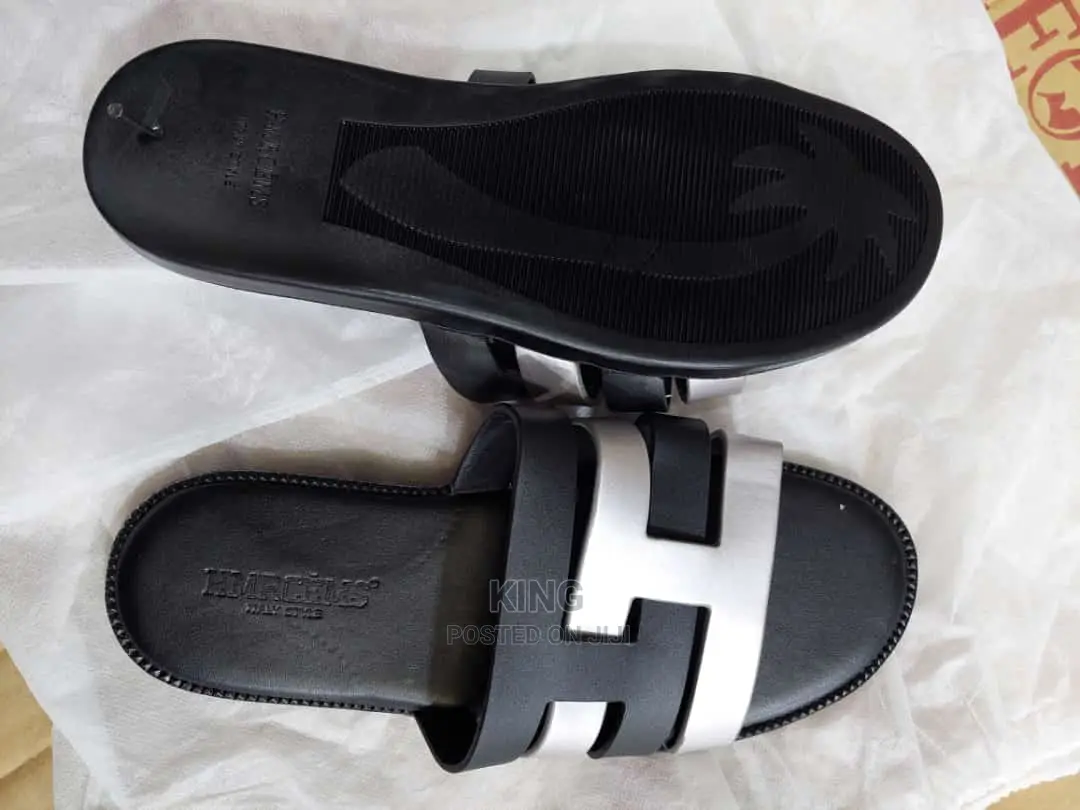 Slide Leather Sandals